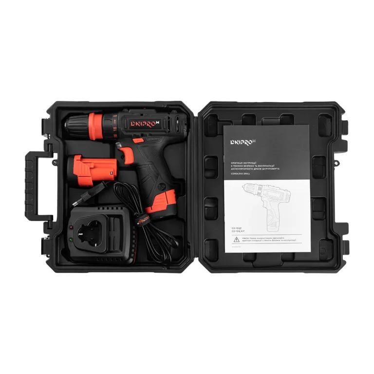 Mașină de găurit și înșurubat cu acumulator Dnipro-M CD-12Q Kit — imagine 3