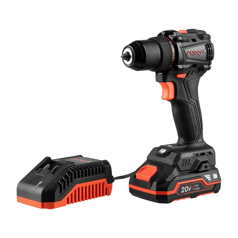 Mașină de găurit și înșurubat cu acumulator Dnipro-M CD-200BC KIT