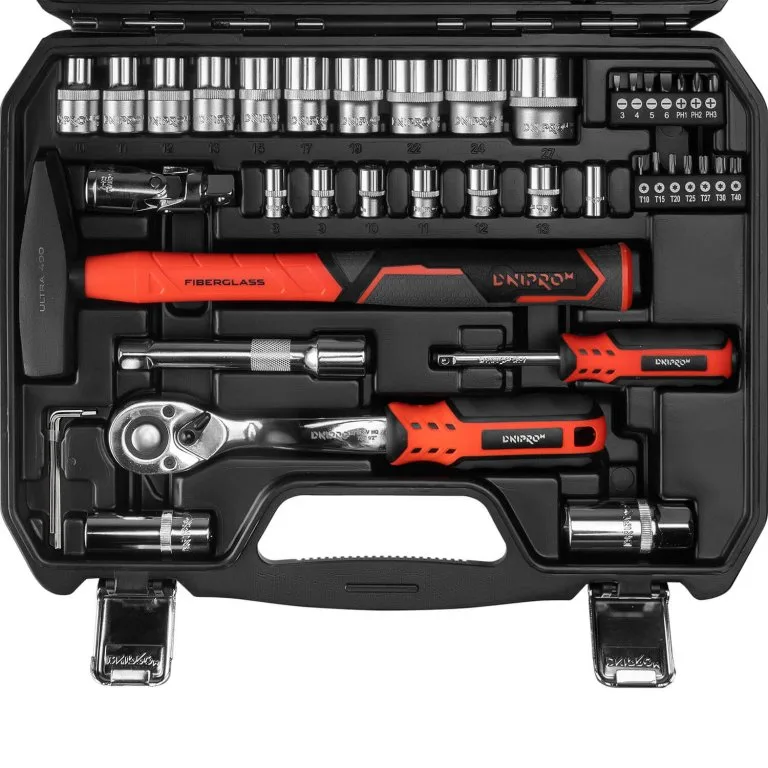 Set universal de scule Dnipro-M ULTRA (56 buc.) Super Lock, S2 — imagine 4