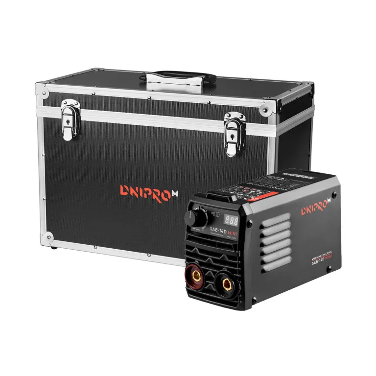 Aparat de sudură IGBT Dnipro-M SAB-14D MINI + Valiză de transport MB-25W — imagine 2